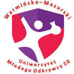 Logo Wamińsko-Mazurskiego Uniwersytetu Młodego Odkrywcy 2.0